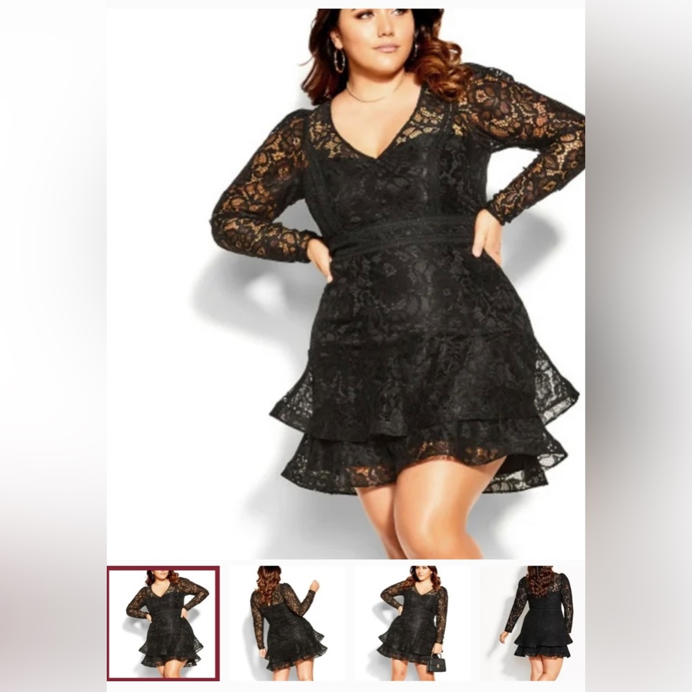 New - CityChic - décadent lacey love dress - NWT